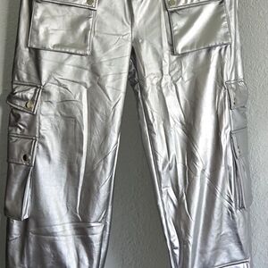 Silver Cargo Pants